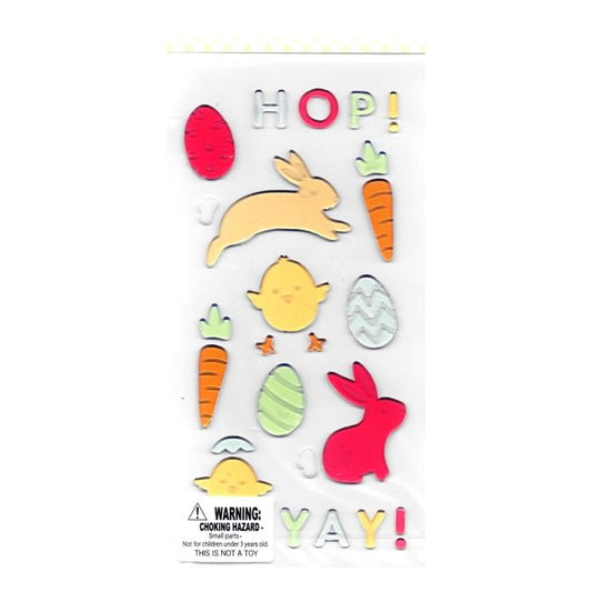 Bunny & Chicks Window Gel Clings Set (27 Count) - DollarFanatic.com