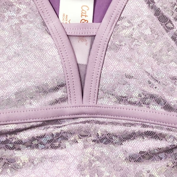 Cat & Jack Toddler Gymnastics Shimmery Mermaid Pull-On Tank Leotard - Light Purple (Size 2T) - DollarFanatic.com