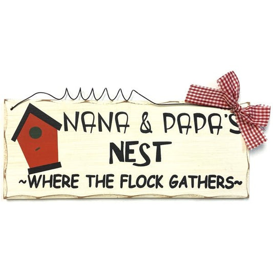 Charming, Decorative Scallop - Edged Hanging Wood Sign - Select Design Saying (10" x 4") Rustic, Vintage Decor - Dollar Fanatic