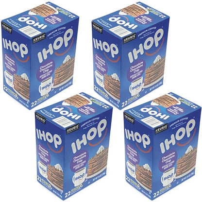 Clearance - IHOP Chocolate Chocolate Chip Pancake Premium Ground Coffee K - Cup Pods (22 Count) Best by Date 07/2024 - Dollar Fanatic
