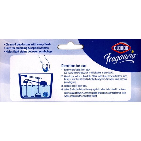 Clorox Fraganzia Toilet Bowl Cleaner Tablets - Fresh Scent (3 Pack) Bleach Free - Dollar Fanatic