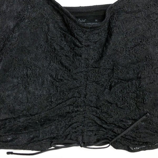 Colsie Lace Up Black Brami (Women's Size 3X) - DollarFanatic.com