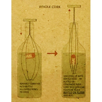 Corkfish Wine Bottle Cork Remover (11") - DollarFanatic.com