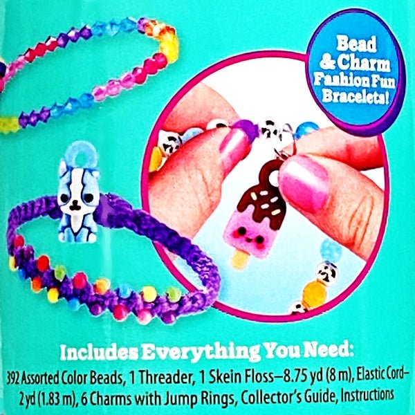 Cra - Z - Art Shimmer 'n Sparkle Bracelet Surprise Kit - Makes 6 Charm Bracelets (101 - Piece Kit) For Ages 8+ - Dollar Fanatic