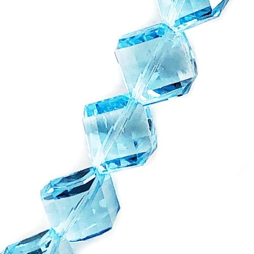 Craft Medley Diamond Twist-Cut Faceted Acrylic Beads (7" Strand) Select Color - DollarFanatic.com