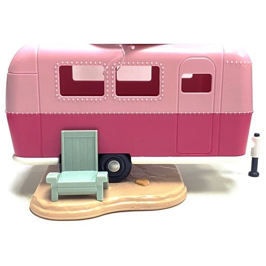 Crescent Air Stream Camper Night Light Home Decor - Pink (Battery Powered) - Dollar Fanatic