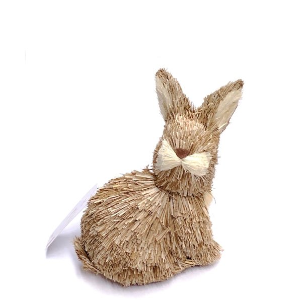 Crescent Bunny Straw Figurine - Select Style (6" to 7" Tall) - DollarFanatic.com