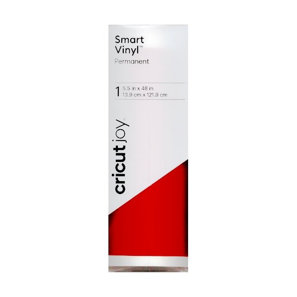 Cricut Joy Smart Vinyl Permanent 5.5" x 48" Glossy Roll - Tomato Red (1 Count) - Dollar Fanatic