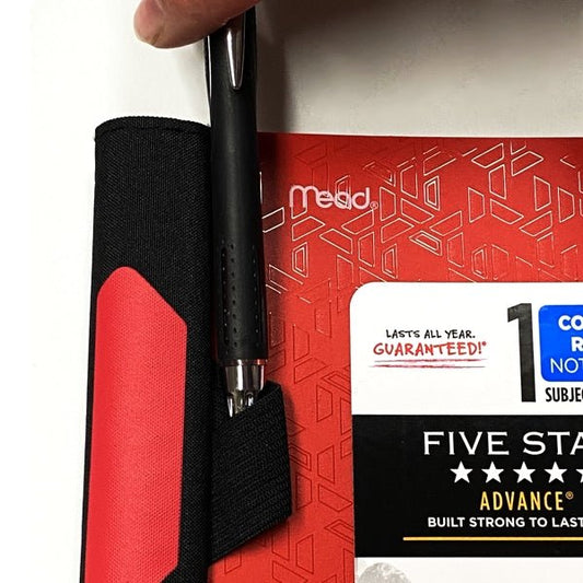 Five Star Advance 1 - Subject College Ruled Spiral Notebook with Spiral Guard and Pocket Folder Divider - Select Color (100 Sheets) Includes Pen Holder - Dollar Fanatic