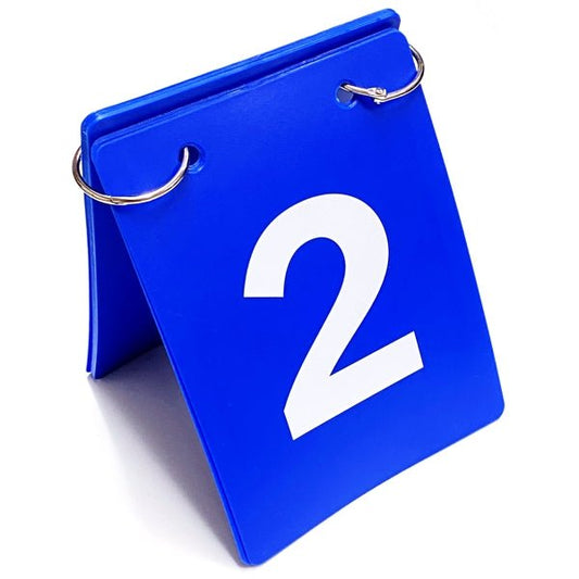 Flip Score Card Set for Scoring and Judging Events (1 - 10 Cards) Waterproof - Dollar Fanatic