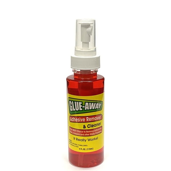 Glue - Away Adhesive Remover and Cleaner Spray (Net 4 fl. oz.) Removes Adhesives, Gum, Crayons and Other Sticky Problems - Dollar Fanatic