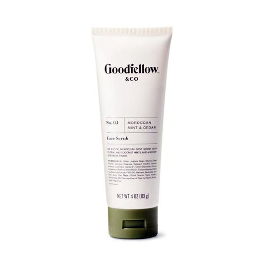 Goodfellow Face Scrub - Moroccan Mint and Cedar (Net wt. 4 oz.) - Dollar Fanatic