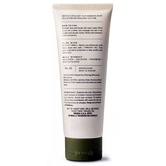 Goodfellow Face Scrub - Moroccan Mint and Cedar (Net wt. 4 oz.) - Dollar Fanatic