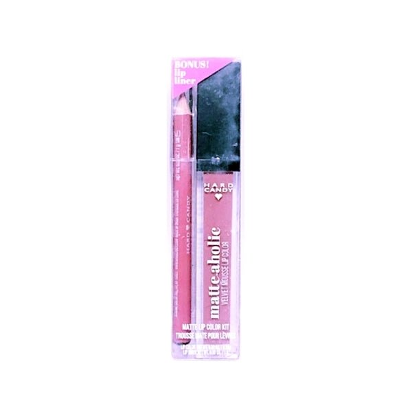 Hard Candy Matte - aholic Velvet Mousse Matte Liquid Lipstick Lip Color/Lip Liner Kit (1526 Cherry Blossom) - Dollar Fanatic