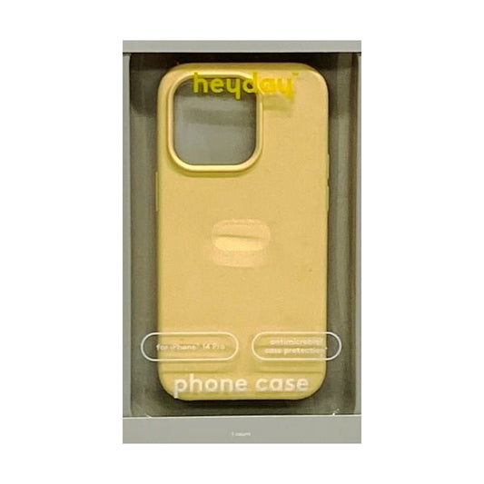 HeyDay iPhone 14 Pro Antimicrobial Silicone Protective Case - Mist Yellow/Matte (For iPhone 14 Pro) - Dollar Fanatic