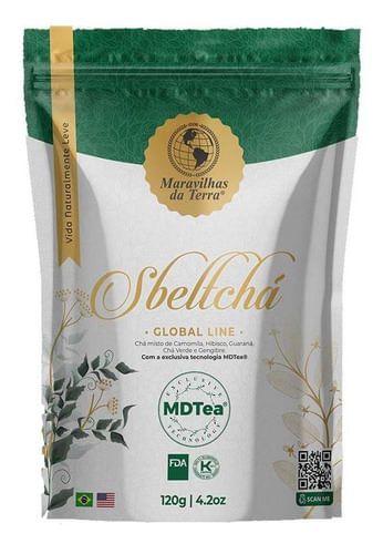 Sbeltcha Global Line Chamomile, Hibiscus, Guarana MDTea Loose Tea (4.2 oz Bag) Best by 08/2026