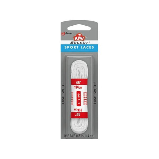 Kiwi Select Sport Oval Shoelaces - 45" (Select Color - Black or White) One Pair Sport Laces - 2 for $5