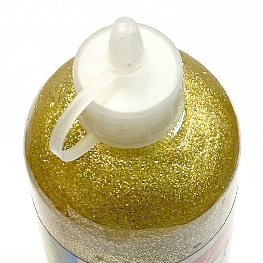 Leader Washable Non - Toxic Glitter Glue - Gold (8 fl. oz.) Great for Slime! - Dollar Fanatic