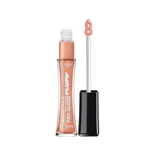 L'Oreal Infallible Pro Gloss Plump Lip Gloss with Hyaluronic Acid - 609 Lucid Glow (Net 0.21 fl. 0z.) Long Lasting Volumizing Shine - 2 for $5
