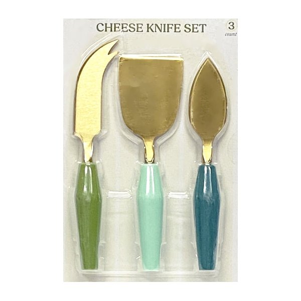 Lucky Star Cheese Knife Tool Set - Mint Olive Green (3 - Piece Tool Set) Perfect for Charcuterie Serving - Dollar Fanatic
