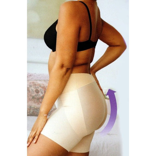 Maidenform Booty Lift Shorty Mid - Thigh Shorts Shapewear - Black (Size Small) Helps Smooth Hips and Lift Butt - Dollar Fanatic