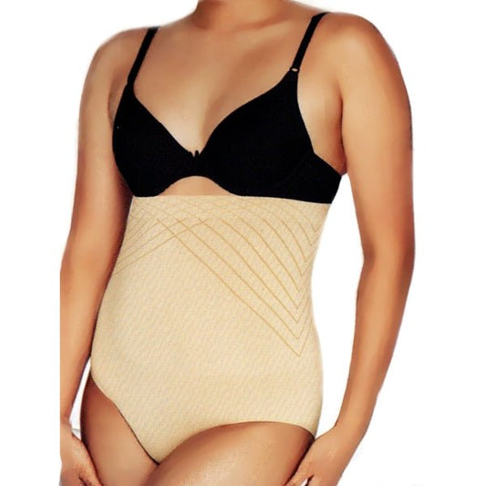 Maidenform Firm High Waist Brief Shapewear - Beige (Size Small) Targeted Tummy Support - Dollar Fanatic