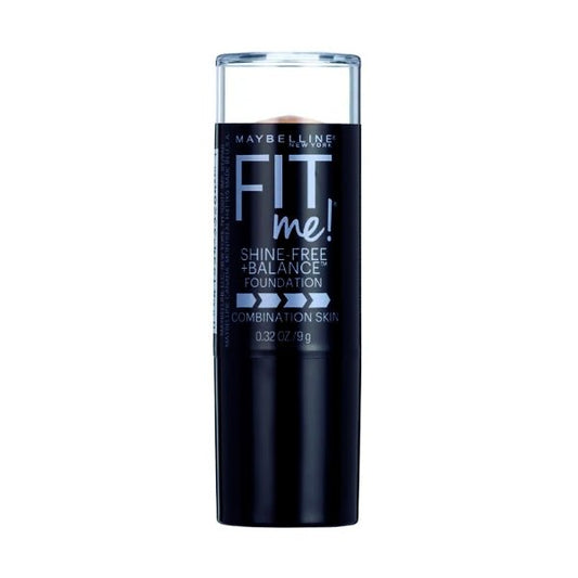 Maybelline Fit Me Shine - Free Plus Balance Foundation Makeup Stick with Anti - Shine Powder Core - Combination Skin (Select Color) - Dollar Fanatic