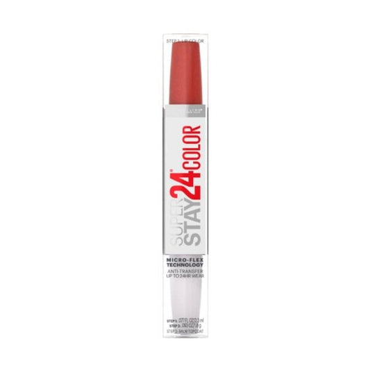 Maybelline Super Stay 24 Color 2 - Step Liquid Lipstick Lipcolor (915 Sultry Amber) Anti - Transfer, Up to 24HR Wear - Dollar Fanatic