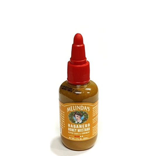 Melindas Habanero Honey Mustard Hot Sauce - Medium Heat (Net 2 fl. oz.) Sweet, Tangy Blend of Mustard, Habanero Peppers, and Columbian Honey - Dollar Fanatic