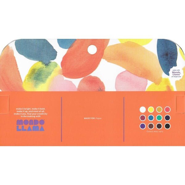 Mondo Llama Artist Watercolor Paint Tubes - Blendable Colors (12 Pack) - Dollar Fanatic