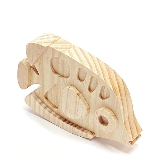 Mondo Llama Tropical Fish Die - Cut Decorative Wood Base Decor (6" x 3.7" x 1") - Dollar Fanatic