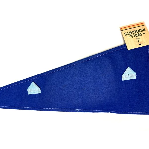 Newclassic Retro Style Wall Flag Pennant Banner - Blue/Wild and Free (7.5" x 20"L) - Dollar Fanatic