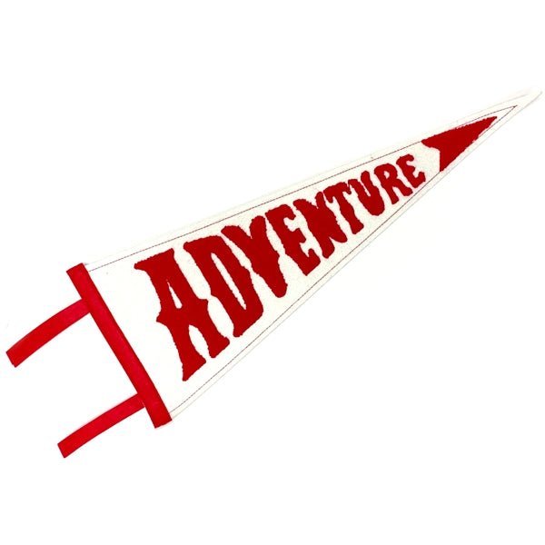 Newclassic Retro Style Wall Flag Pennant Banner - Red/Adventure (7.5" x 20"L) - Dollar Fanatic