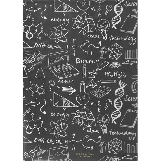 Notebook Collective Black 2-Pocket Folder - Science Tech (1 Count) Durable Cardstock - DollarFanatic.com