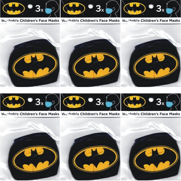 Novelty Black & Blue Kids Fabric Face Masks with Ear Loops & Filter Pocket (3 Pack) - Dollar Fanatic
