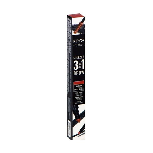 NYX 3 - in - 1 Brow Sculpting Pencil/Powder/Mascara (Auburn) Define, Fill, Set Eyebrows - 2 for $5