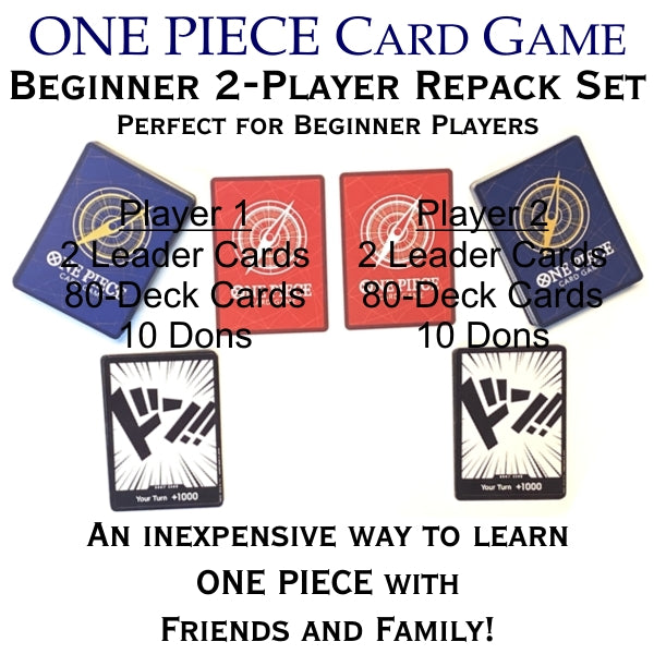 One Piece Card Game Beginner 2-Player Repack Set (2-Player Game Set) Perfect New Beginner Players