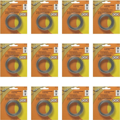 Ook Galvanized Braided Hanging Wire 20 lbs. - 50122 (9 ft.) - Dollar Fanatic