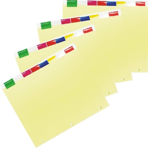 Oxford 4 Sets of Color 8 - Tab Insertable Dividers with Reinforced Edge (81380) - Dollar Fanatic