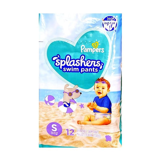 Pampers Splashers Swim Pants Baby Diapers - Size Small/13 - 24 lbs. (12 Pack) - Dollar Fanatic