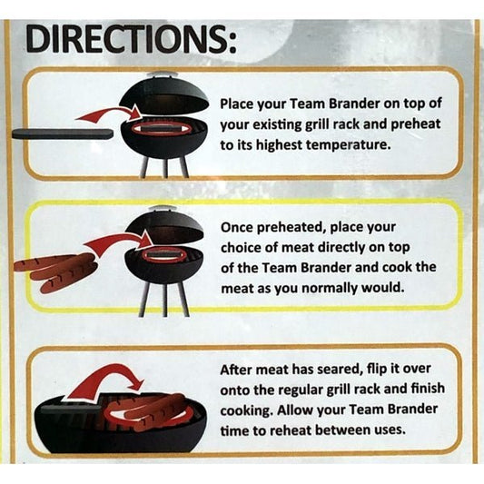 Pangea KC Royals Cast Iron BBQ Meat Brander (7.5" x 1.75") Grill on Hot Dogs, Sausage, Bratwursts - Dollar Fanatic