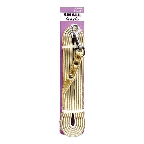 PetWear Fashion Metallic Jeweled Dog Leash - Small (5' x 3/8") Select Color - DollarFanatic.com