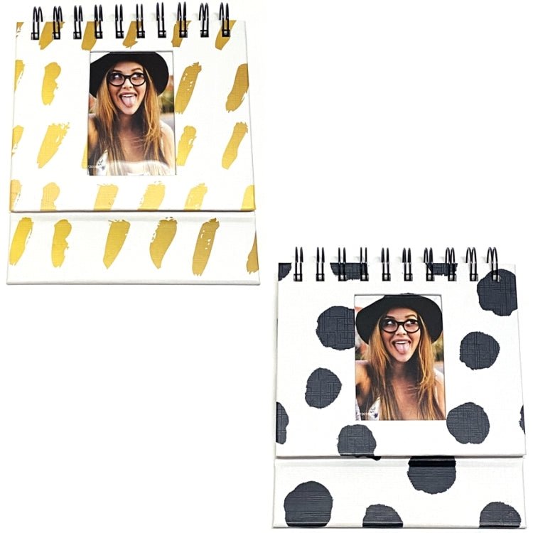 Pinnacle Stylish Desktop Flip Photo Album for 2" x 3" Photos - Select Design (Holds 40 Wallet - Size Pictures) - Dollar Fanatic