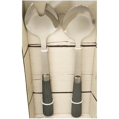 Quid Novi Premium Stainless Steel Salad Fork & Spoon - Corsica Collection (2-Piece Set) - DollarFanatic.com