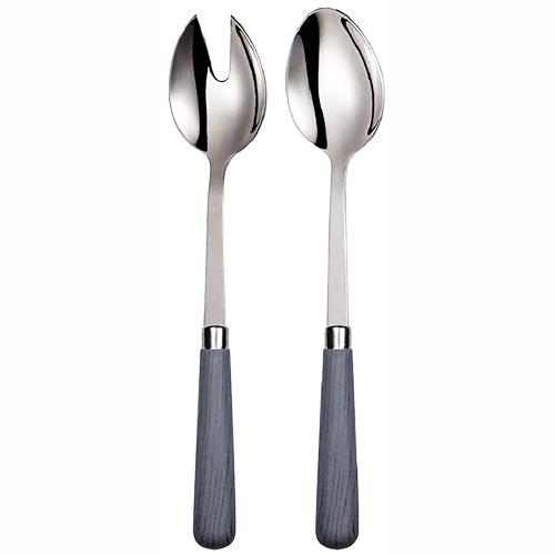 Quid Novi Premium Stainless Steel Salad Fork & Spoon - Corsica Collection (2-Piece Set) - DollarFanatic.com