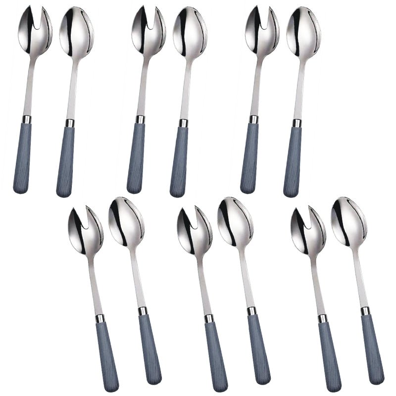 Quid Novi Premium Stainless Steel Salad Fork & Spoon - Corsica Collection (2 - Piece Set) - Dollar Fanatic