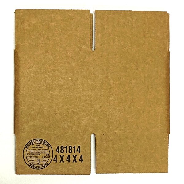 Riverview Packaging Small Shipping Box (4" x 4" x 4") - Dollar Fanatic
