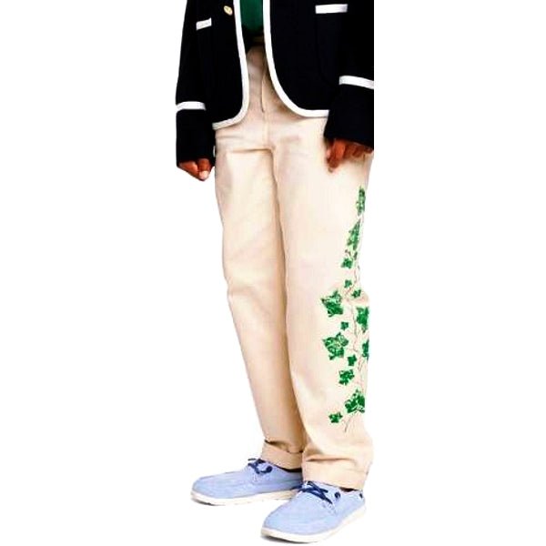 Rowing Blazers Kids Adjustable Straight Chino Pants - Ivy Print/Khaki (Select Size) - $5 Outlet
