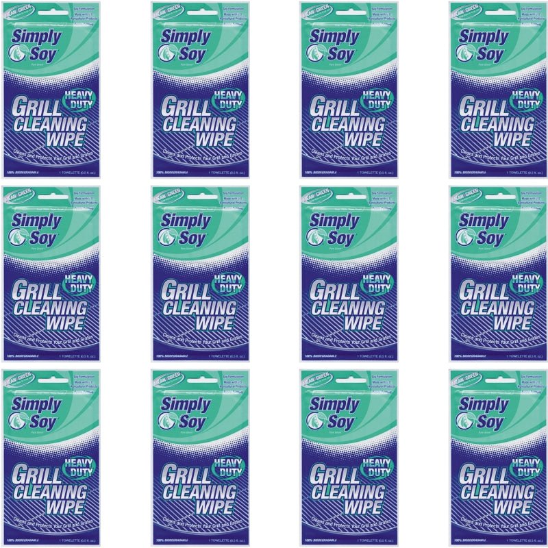 Simply Soy Pure Green Heavy Duty Grill Cleaning Wipe (1 Pack) - Dollar Fanatic