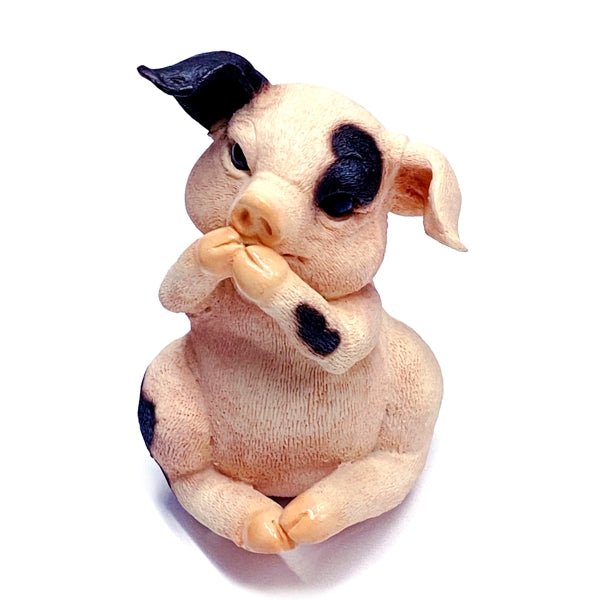 Stone Critters See No Evil/Hear No Evil/Speak No Evil Pigs Wall Hooks - SCH - 0039 (3 - Piece Set) - Dollar Fanatic